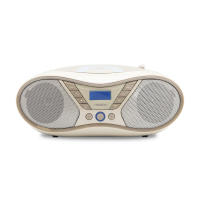 Reproductor CD MOOOV Soft Grey con Radio FM y Pantalla LCD Retroiluminada - Sonido Estéreo Potente - details 0