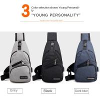 Bolsa De Pecho Para Hombres De Gran Capacidad Unisex Estilo Deportivo Al Aire Libre Moda Casual Cruzada Monedero De Hombro Pequeño - details 8