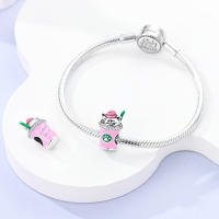 Encantadores Colgantes De Animales De Plata Para Mujer Joyería De Pulsera Y Collar Forma Irregular Sin Certificación - details 152