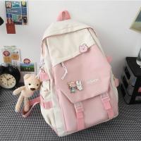 Mochila Grande De Estilo INS Impermeable Y Multifuncional En Nylon Para Escuela Y Viajes Mochila De Escuela Rucksack Para Hombres Y Mujeres - details 2