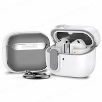 Funda Gruesa Gris Peluche Para Galaxy Buds 3 / Buds3 pro Con Llavero Antipérdida Y Anti Caída Material De Plástico Nueva 2024 - details 8