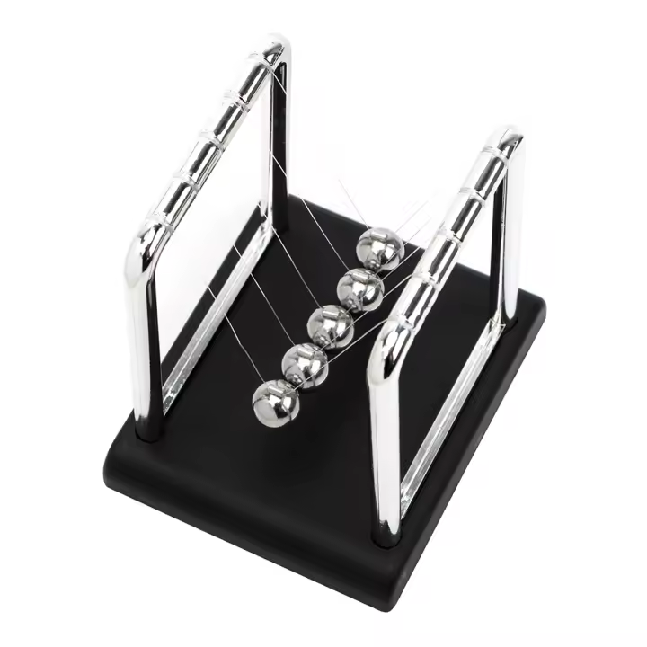 Newton's Cradle Balanza De Bolas De Acero Pendulo De Ciencia Y Física Decoración De Escritorio Metal Bola De Equilibrio - 1