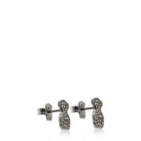 Pendientes de Oso de Plata de Ley 925, incrustaciones de Piedras preciosas Naturales, Diseño personalizado de - details 6