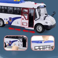 Coche De Policía Inercial Para Niños Modelo De Autobús Con Luz Vehículo De Juguete Para Boys Y Girls Regalos Para Cumpleaños - details 6
