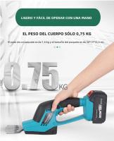 Podadora De Barril Inalámbrica Para Batería Makita 18V 2-en-1 Mini Portátil Eléctrica Para Jardín Cortacésped Y Trimmer De Arbustos - details 15