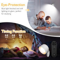 Luz De Pared Remotamente Controlada RGB Cambiante Y Dimmable Luz Nocturna Para El Dormitorio Con Rotación De 360 Grados - details 10