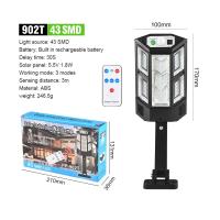 Lámpara Solar LED Potente Con Sensor De Movimiento Impermeable Luz De Jardín Solar Moderna Para Calle Y Paseo Exterior - details 10