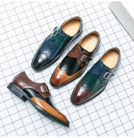 Nuevos Zapatos De Cuero Para Hombre Loafers Formales Casuales Con Hebilla Talla Extra Grande 46 47 48 Estilo Británico - details 2
