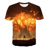 Camiseta De Moda Casual Para Hombre Y Mujer World of Warcraft 3D Printed Harajuku Oversized Tees Tops De Polyester Para El Verano - details 12