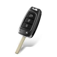 Carcasa De Llave Inteligente Plegable KEYYOU Para COCHE Compatible Con HYUNDAI Tucson Elantra Accent Solaris Kona Verna 2017+ Material ABS+metal - details 3