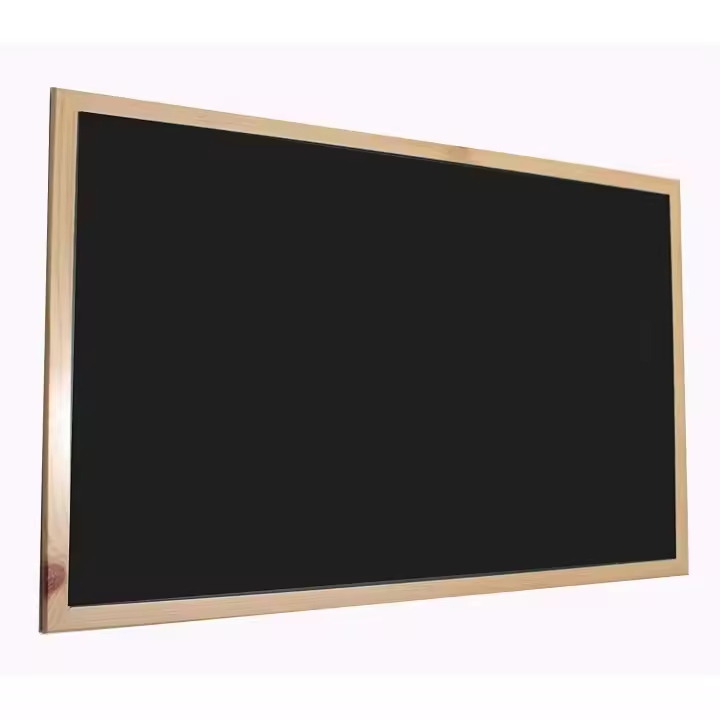 Pizarra Negra, Enmarcado con Madera sólida, para tiza y rotulador de Pizarra, ideal para cocina, salón, clases particulares, con tres tamaños 30x40, 40x60, 60,90. - 1