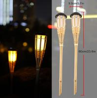Lámpara Solar LED Efecto De Llama De Bambú Impermeable Iluminación De Jardín Torches De Jardín Paisajismo Exterior Luz - details 2
