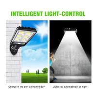 Lámpara De Muralla Solar LED 72COB Con Inducción Humana Para Jardín Terraza Garage Puerta De La Calle Luz Exterior Autónoma - details 2