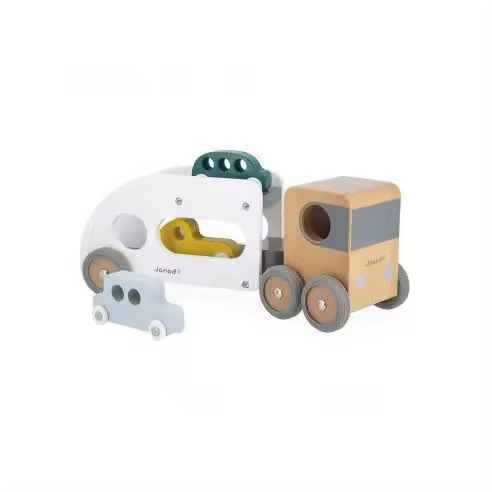 Bolid - Camión transportador de coches con 3 Vehículos - Janod J04637 JU04637 JANOD - 1