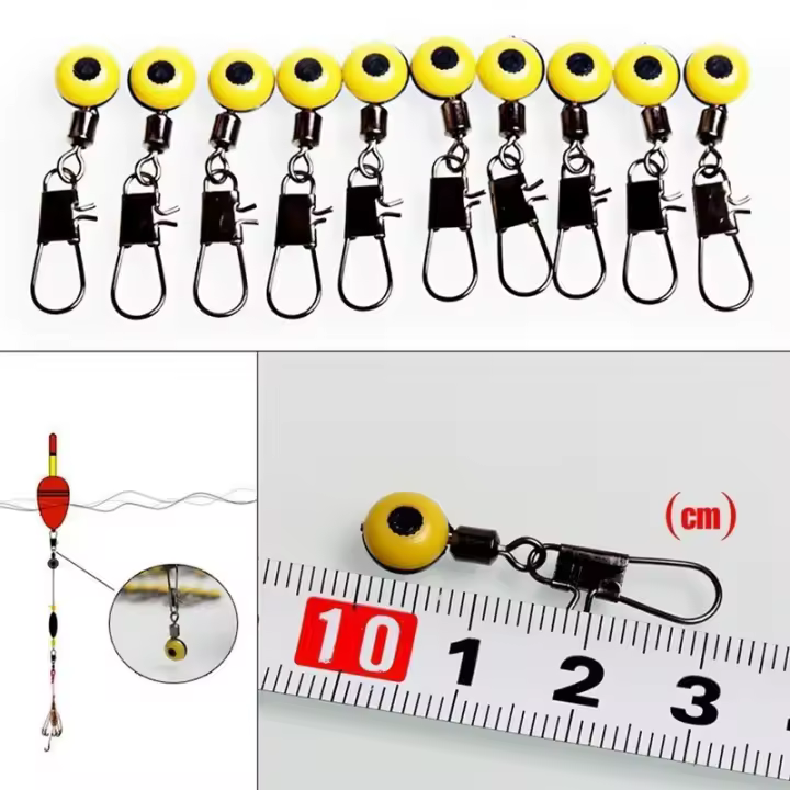 Set De 30 Piezas Flotadores De Pesca Bobber Stop Conectores De Guisantes Espaciales Herramientas De Pesca Para Agua Salada Plástico Y Metal - 1