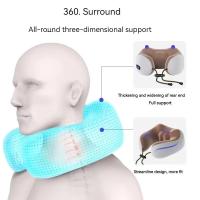 Almohada De Masaje Cervical Eléctrica U-Cuadrilátero Ajustable Con Calor Para Relajación Duradera De Algodón De Memoria - details 2