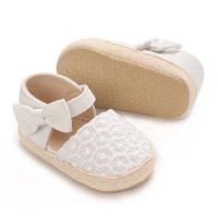 Zapatillas De Verano Para Bebés Niñas 0-18M Con Lazo Casual Sandalias Suave Cómodas Para Primeros Pasos Material Transpirable Tela Y Algodón - details 38