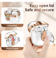 Funda Protectora Transparente Para Samsung Galaxy Buds3/Galaxy Buds3Pro Con Llavero Carga Inalámbrica Y Resistente Caídas - details 4