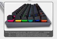 Teclado Mecánico De Juego Mini K620 RGB Con Retroiluminación Teclas Personalizables Y Hotswap USB Para PC Rosa Y Blanca - details 31
