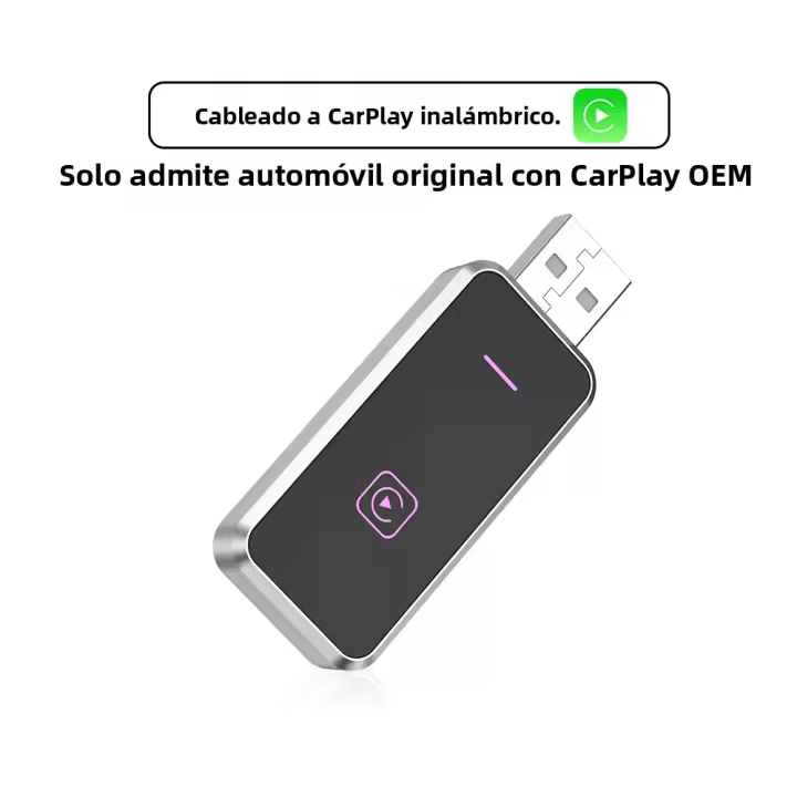 Adaptador De Carplay Mini Wireless Para Coche Plug And Play Bluetooth WiFi Para Peugeot 208 2008 308S 301 308 SW Expert Rifter 5008 - 1
