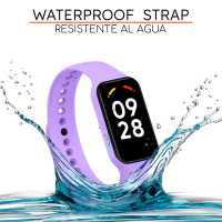Ociodual Correa de Recambio Compatible con Xiaomi Smart Band 8 Active/Redmi Smart Band 2, de color Lavanda, Pulsera de Repuesto de Silicona Suave Flexible Sport Goma Transpirable - details 5