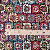 Lafabricadelastelas- Gobelino Jacquard dibujo vintage, tela por metros .Tapicería, resistente, opaco, alta calidad y durabilidad, cortinas, cojines, colchas, bolsos. Cuadros - details 1