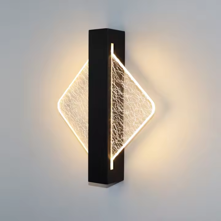 Lámpara De Pared LED De Acrílico Luces De Interior Modernas Sconce 10W Para Dormitorio Y Sala De Estar Luz De Noche AC85-265V - 1