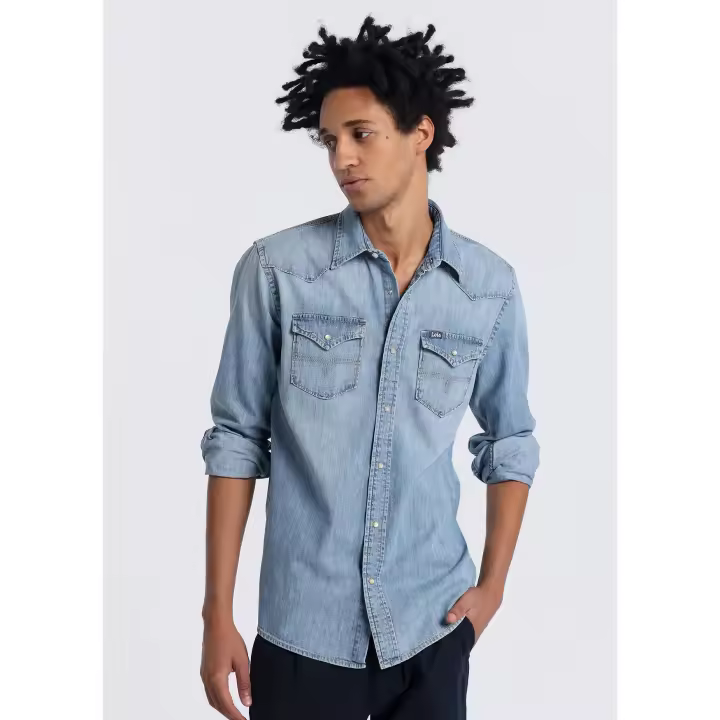 LOIS JEANS - Camisa tejana de manga larga bolsillos en el pecho - 1