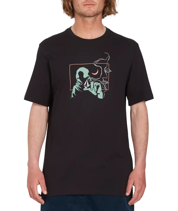 Camiseta Skate Volcom Vitals SST1 Negra 100% Algodón Orgánico - 1