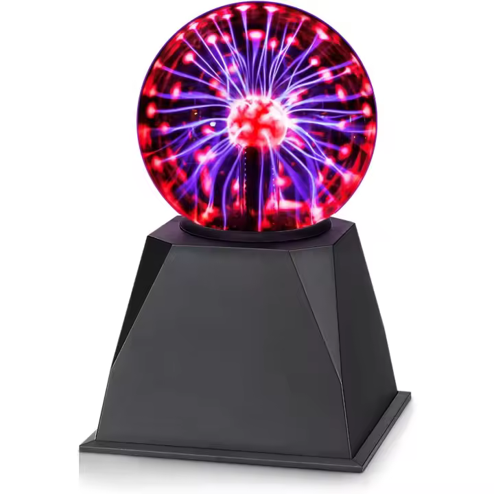Bola de plasma 4 pulgadas, y al sonido Lámpara de plasma sensible al tacto, kits de ciencia para niños, gran regalo de juguetes educativos para niños, luz mágica de la noche - 1