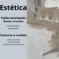 NOVOTEXTIL - Colcha Estampada Reversible para Camas 90-150 | 250gr de relleno de Fibra hueca siliconada | Edredón Cálido; Tacto pluma | NO incluye funda de cojín  | Cubrecamas de Entretiempo perfecto para Primavera/Otoño - details 2