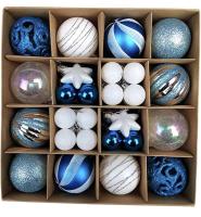 Pack 42 unds Bolas de Navidad, Exquisitas Bolas Navidad 6CM & 3CM Pintadas, Bolas Arbol de Navidad Brillantes, Juego de Bolas de Navidad Grandes Mini de dos Colores para Mezclar y Combinar (Verde, Dorado) - details 11