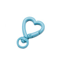 5pcs Hebilla De Corazón De Metal Con Ganchillo Para Llavero Joyería Hecha a Medida Accesorio Para Bolsos Clavija Trigge - details 5