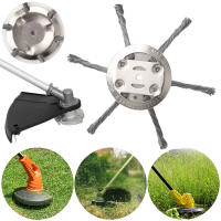 Cabeza De Pilón Para Jardín Universal Cepillo De Maleza Trimmer De Hierba Rueda Desoxidante Para Motosierra Acero Al Aire Libre - details 1