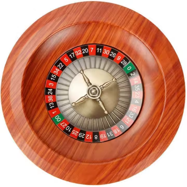 12 Inch Roulette Wheel Set | Wooden Roulette Wheel Game | Russian Casino-class Luxury Wooden Betting Wheel | Turntable Leisure Table Games - 1
