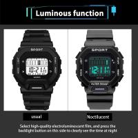 Reloj Deportivo Digital YIKAZE Para Hombres Y Mujeres Resistente Al Agua Multifuncional Militar Reloj De Pulsera Electrónico Para Estudiantes - details 5