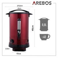 AREBOS Dispensador de Bebidas Calientes 8,8 L máquina de vino caliente 950 W - details 7