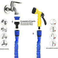 Manguera Mágica Expansible Para Jardín Y Lavado De Coche Con 7 Funciones De Rociado Gun De Agua Suministros Para Jardinería - details 14