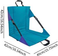 Silla de piso para estadio, silla de suelo de moda, cómoda silla de playa plegable, cojín de asiento plegado para camping, gradas y pícnics - details 1