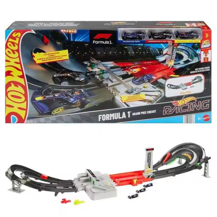 Hot Wheels Pista Racing F1 Motorizada + 3 Coches (Mattel JDY16) Mattel - 1