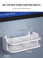 Estante Flotante Inalámbrico Con Enchufe Y Router Para Cableado Oculto Soporte De Pared Para TV Y Estuche De Alta Velocidad Organizador De Almacenamiento - details 4