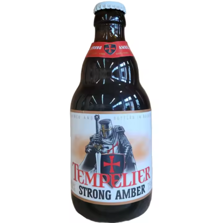 6 uds x Tempelier Strong Amber 33Cl cerveza Belga tostada - 1