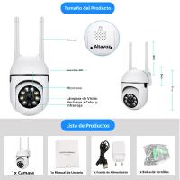 Cámara De Seguridad 5G Wifi 5MP CCTV PTZ IP Con Rastreo Inteligente Y Visión Nocturna De 4X Zoom Color Completo Exterior Impermeable - details 0