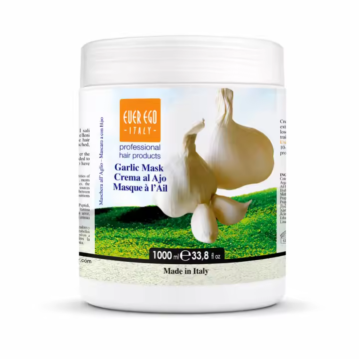 Ever Ego Italy Mascarilla de Ajo – Regenera, Fortalece y Revitaliza el Cabello Tratado | 1000/300 ml - 1