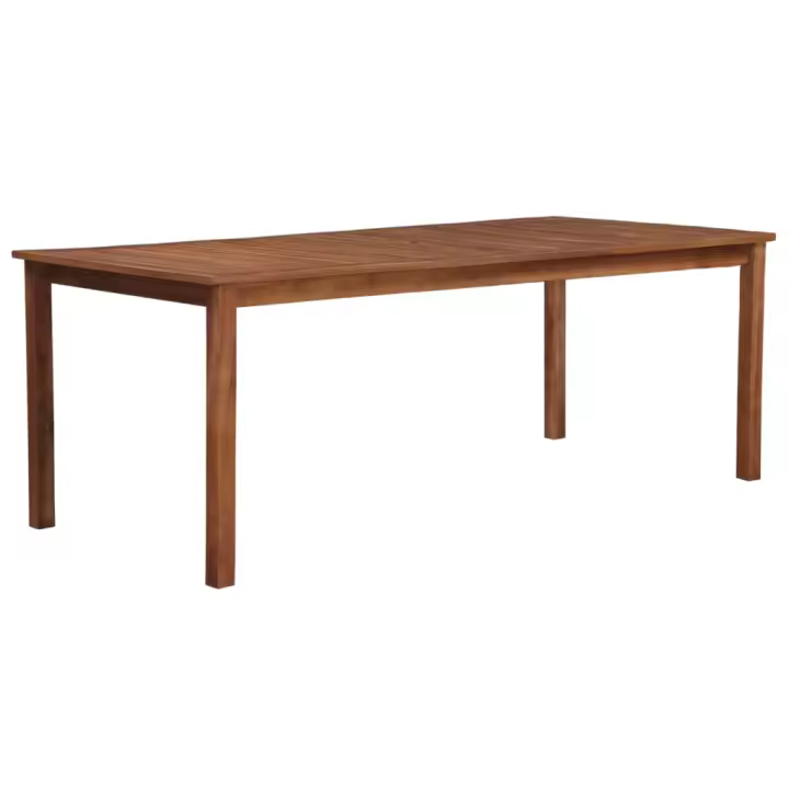 vidaXL Mesa de jardín madera maciza de acacia 200x100x74 cm - 1