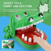 Juguete De Dientes De Cocodrilo Interactivo Para Niños Juguetes Creativos Y No Tóxicos Cadena Para Llaves Juego De Dentista Con Alligator Familiar Para Fiestas - details 1