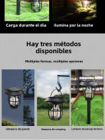 Lámpara De Pared Solar Caliente Con 3 Modos Para Jardín Exterior Decoración De Calle Resistente Al Agua Con Inducción Corporal Luz Cálida Farol De Luces De Porche Moderno - details 4