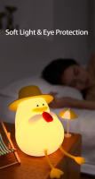 Lámpara De Noche LED Recargable En Forma De Pato De Silicona Para Niños Decoración De Habitación Luz Atmosférica Regalo De Cumpleaños - details 10