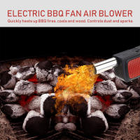 Ventilador Eléctrico Portátil Para Barbacoa Y Camping TOPINCN Negro Accesorio De Barbacoa Y Pastelería Con Tubo De Aire De 5.9cm Longitud Total De 26.5cm Requiere 4 Pilas AA (no Incluidas) - details 2