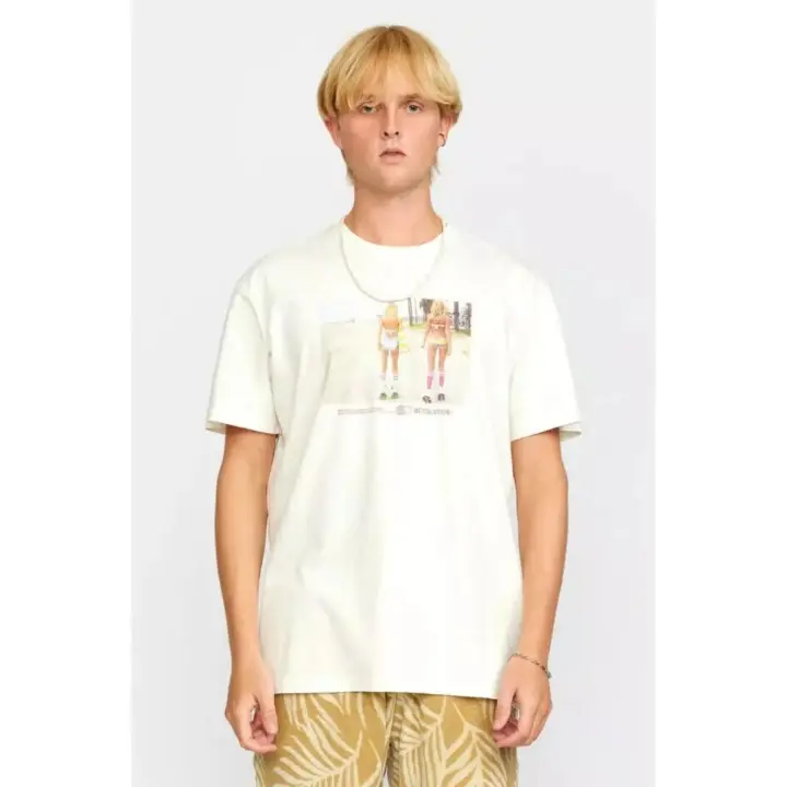 Rvlt Revolution Camiseta Hombre 1371 Roller Beige - 1